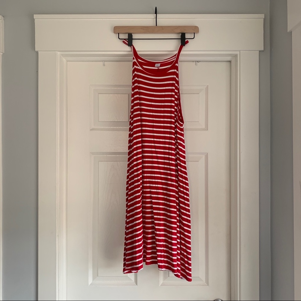 Red Striped Tank Top Dress